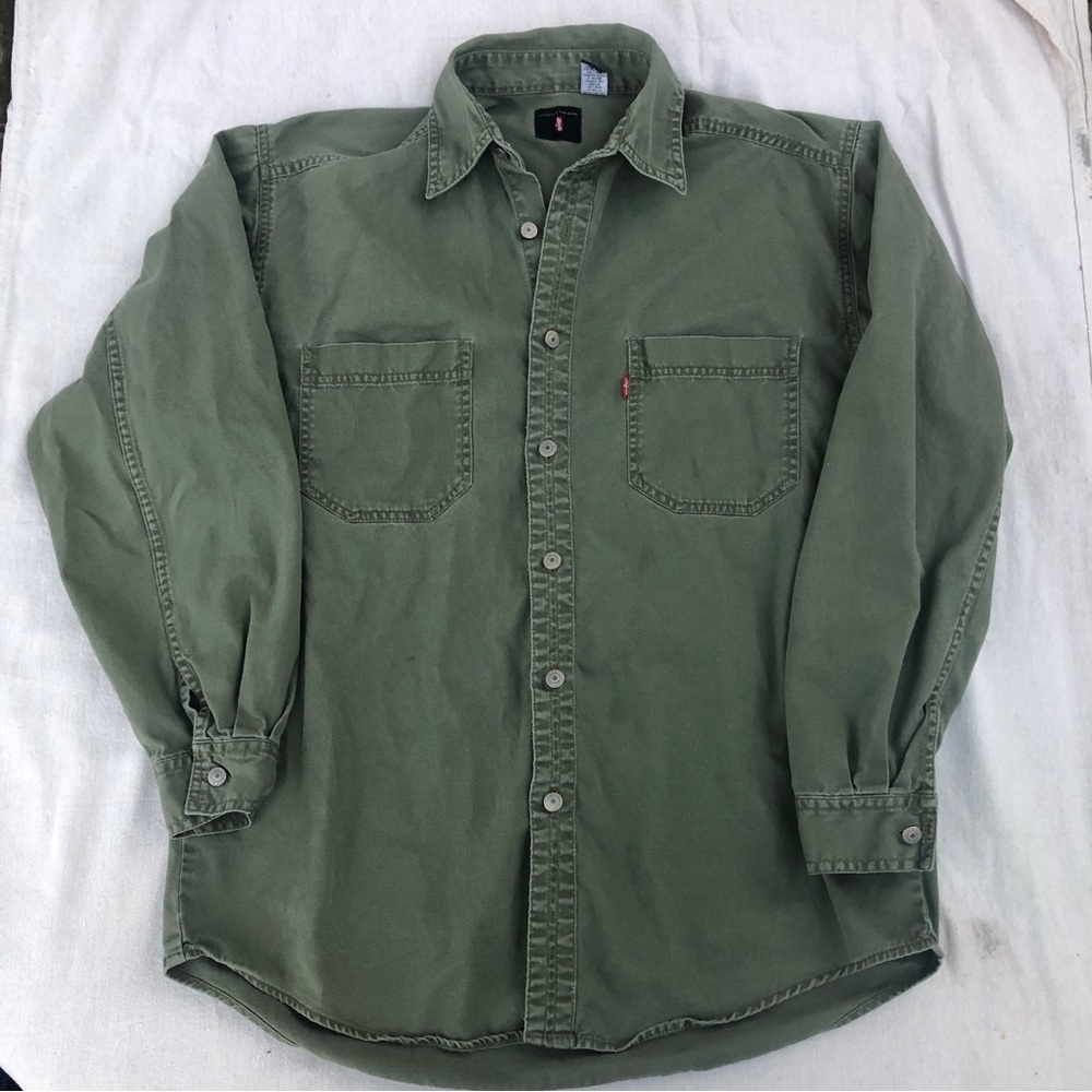 Levi’s Red Tab green denim canvas shirt